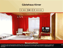 Tablet Screenshot of gaestehaus-kirner.de
